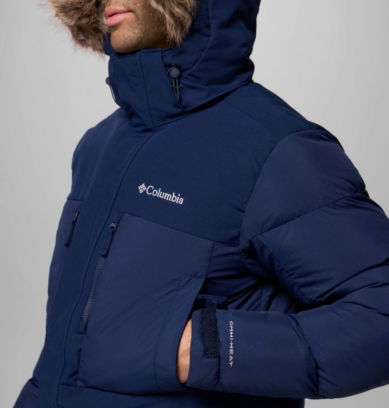Men's Marquam Peak Fusion II Hooded Parka, Color: Collegiate Navy, image 8