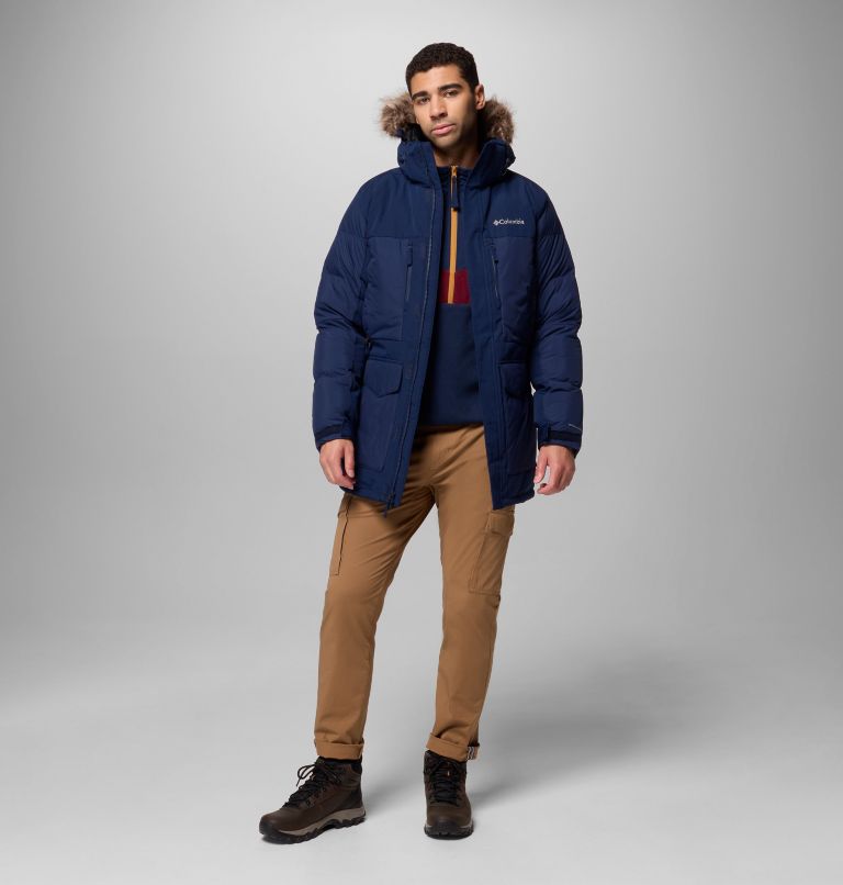 Men's Marquam Peak Fusion II Hooded Parka, Color: Collegiate Navy, image 2