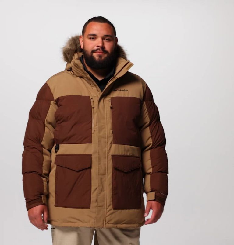 Parka Marquam Peak Fusion II pour hommes – Tailles fortes, Color: Delta, Tobacco