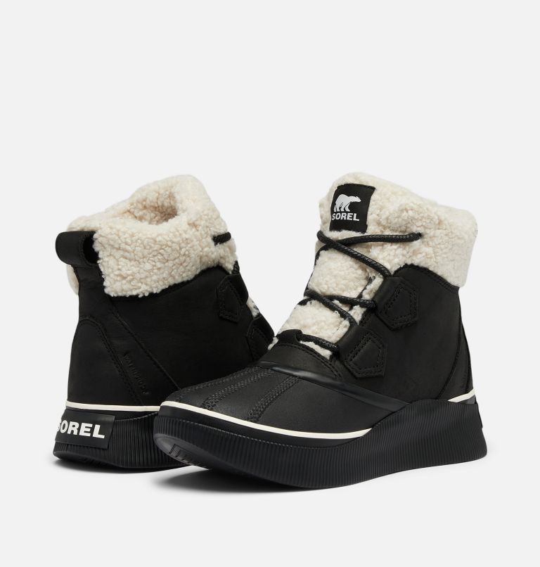 Women's OUT N ABOUT IV Chillz Waterproof Boots, Color: Black, Chalk, image 9