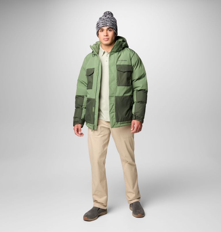 Manteau à capuchon Marquam Peak Fusion II pour hommes, Color: Canteen, Greenscape, image 3