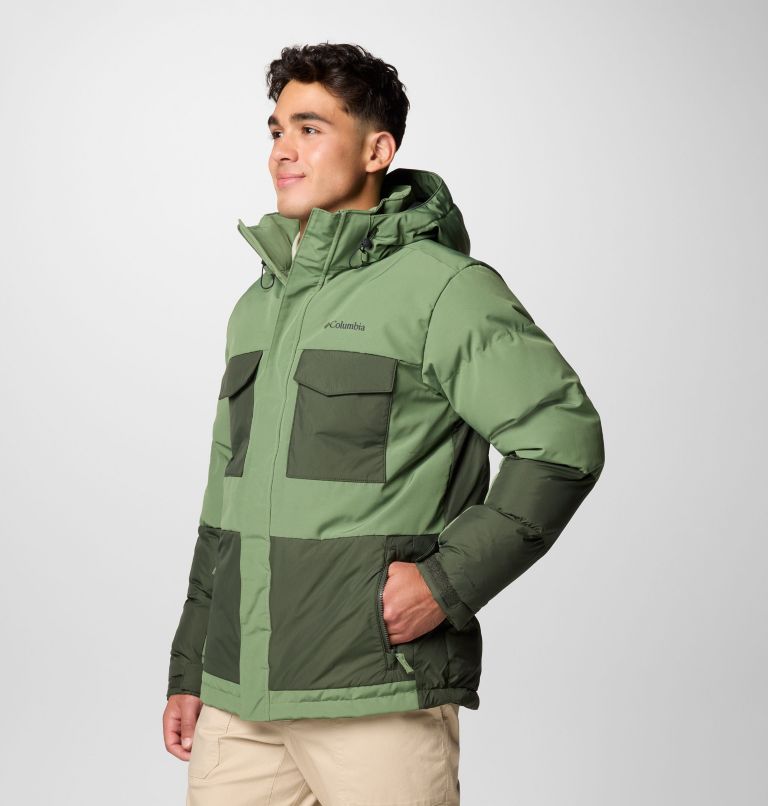 Manteau à capuchon Marquam Peak Fusion II pour hommes, Color: Canteen, Greenscape, image 4