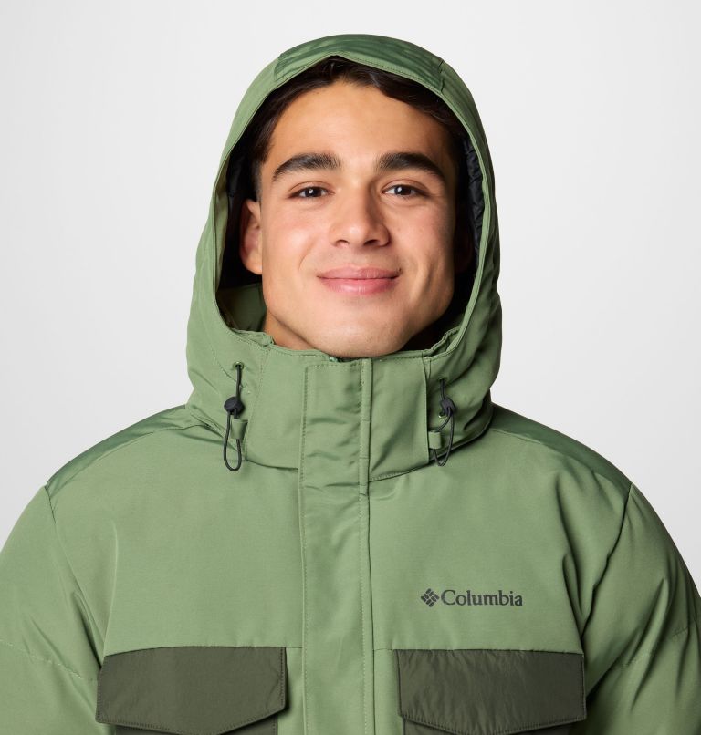 Manteau à capuchon Marquam Peak Fusion II pour hommes, Color: Canteen, Greenscape, image 5