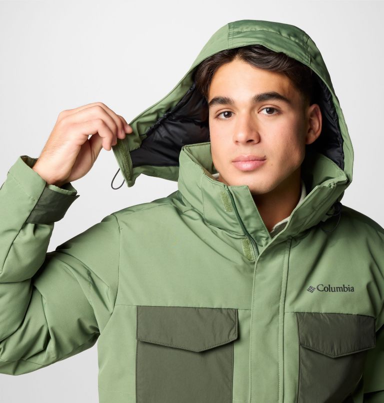 Manteau à capuchon Marquam Peak Fusion II pour hommes, Color: Canteen, Greenscape, image 8