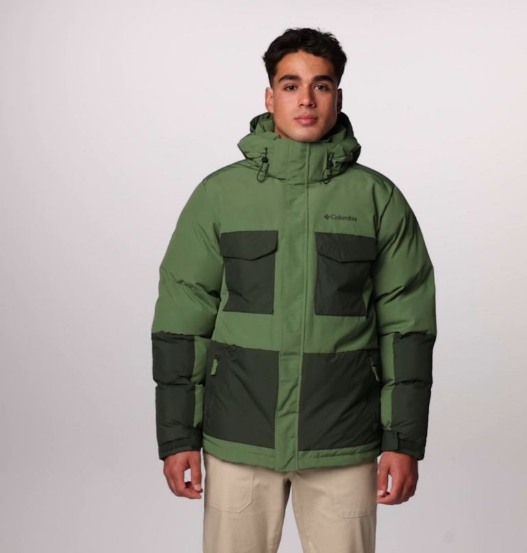 Manteau à capuchon Marquam Peak Fusion II pour hommes, Color: Canteen, Greenscape