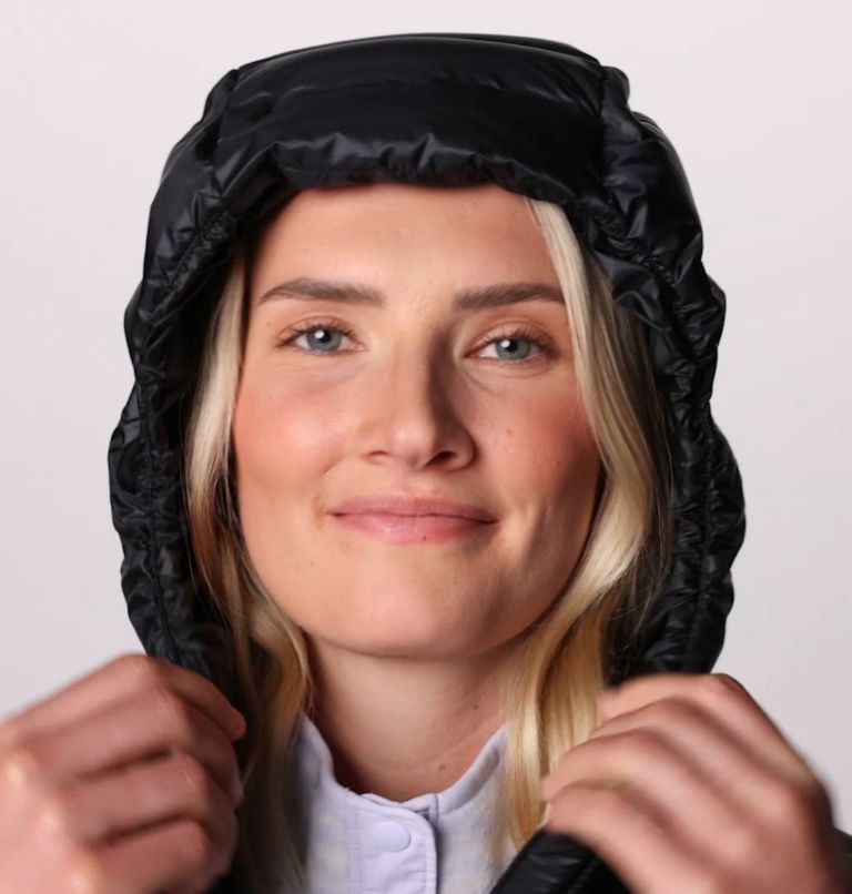 Women's Pebble Peak II Down Hooded Jacket, Color: Black