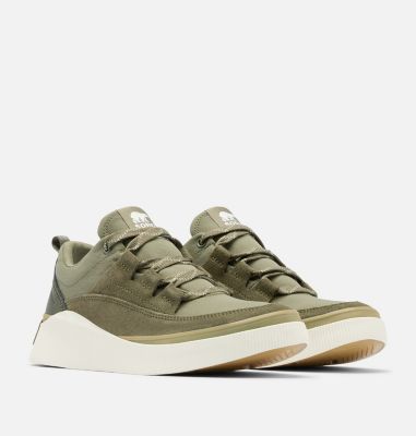 OUT N ABOUT IV Low Women's Waterproof Sneaker, Color: Stone Green, Chalk, image 2
