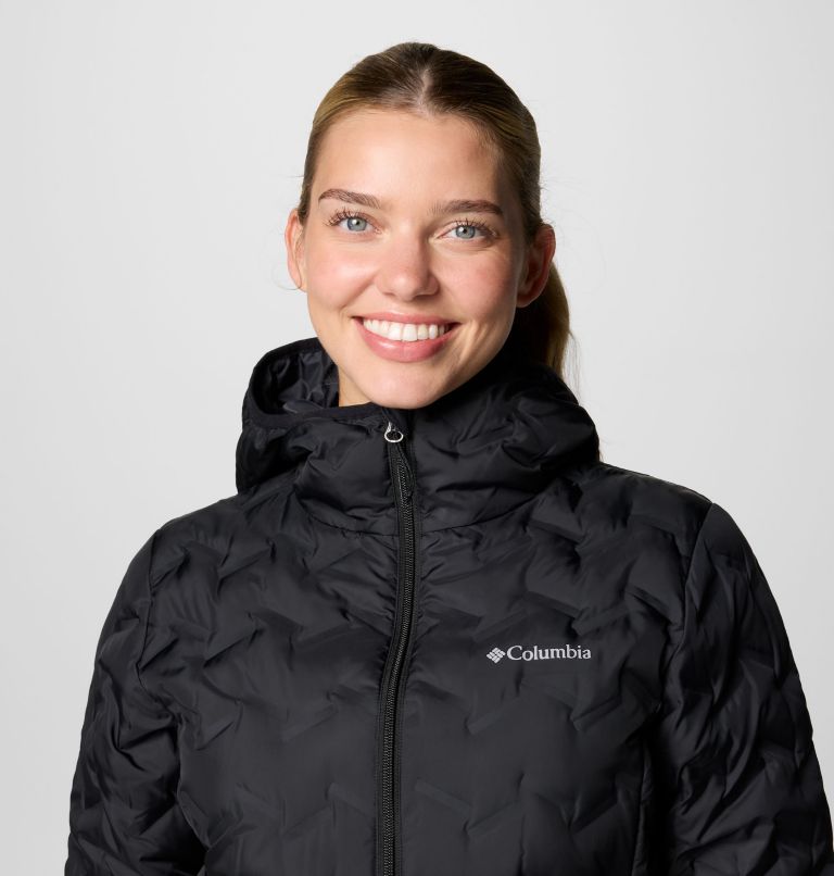 Manteau long à capuchon Delta Ridge II pour femmes, Color: Black, image 5
