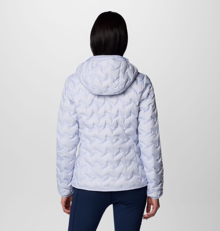 Women's Delta Ridge II Down Hooded Jacket, Color: Snowdrift, image 2