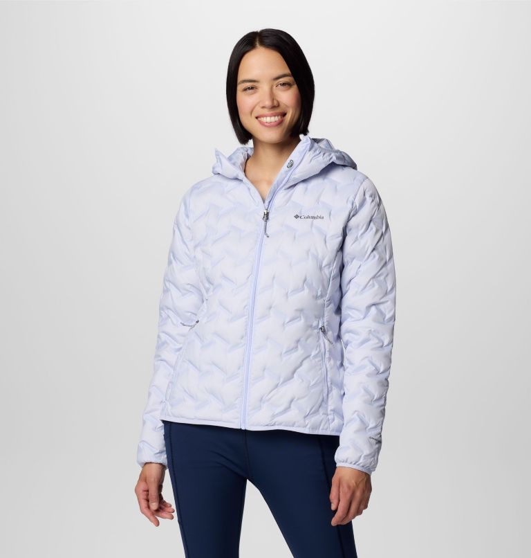 Women's Delta Ridge II Down Hooded Jacket, Color: Snowdrift, image 1