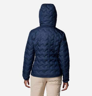 Women's Delta Ridge II Down Hooded Jacket, Color: Collegiate Navy, image 8