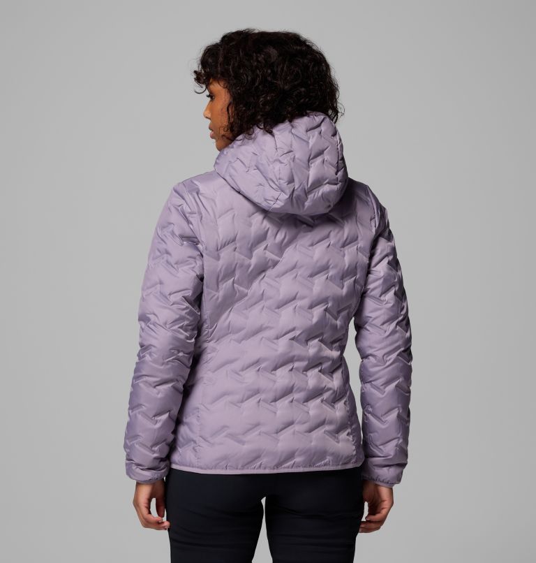Women's Delta Ridge II Down Hooded Jacket, Color: Shale Purple, image 3