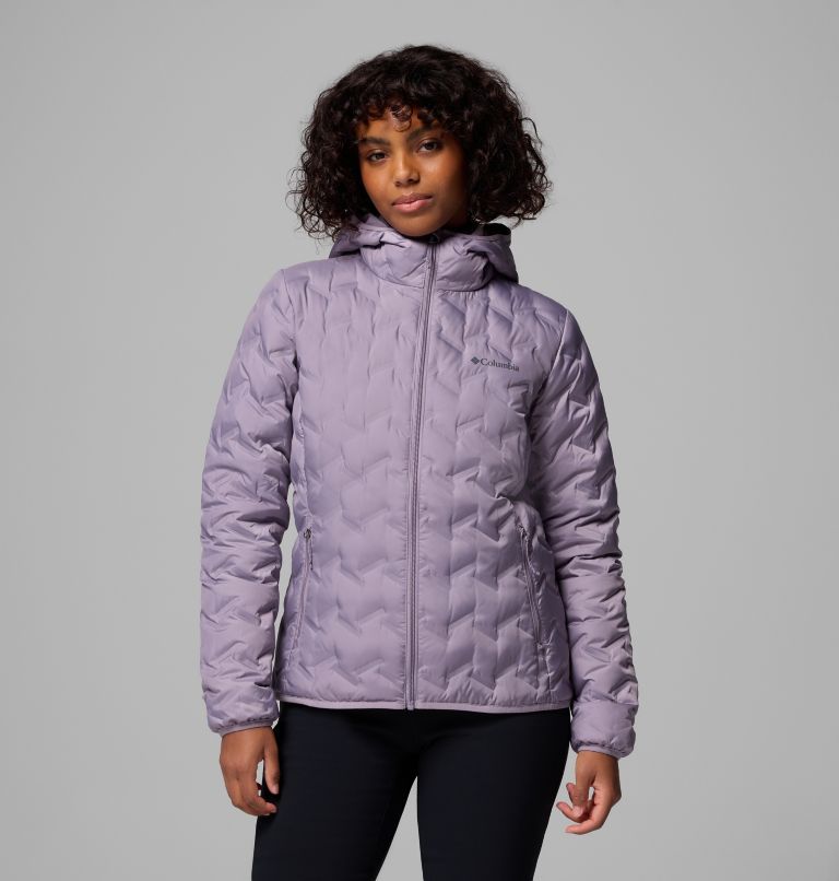 Women's Delta Ridge II Down Hooded Jacket, Color: Shale Purple, image 1