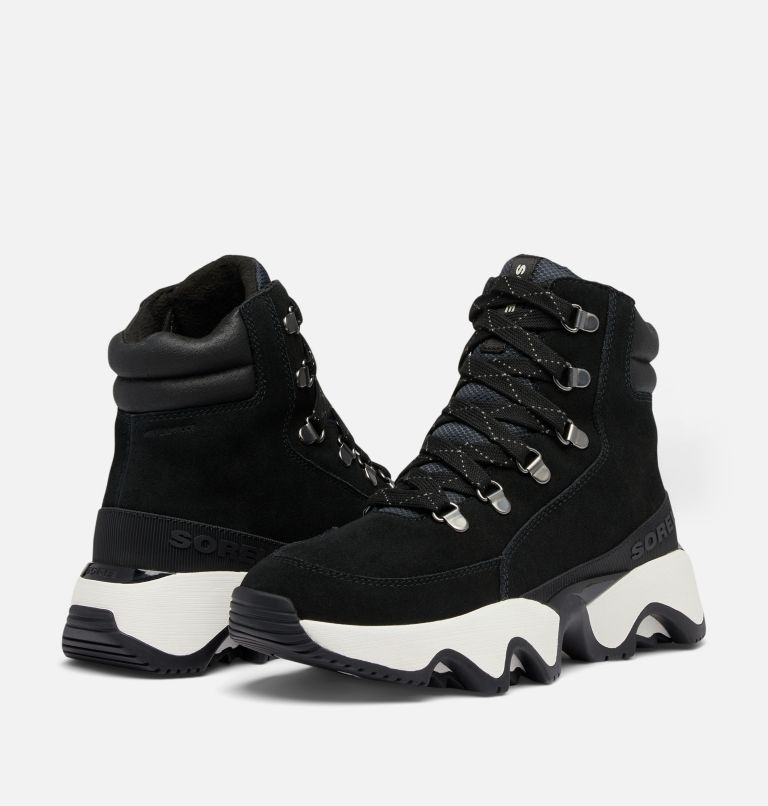 Women's KINETIC IMPACT CONQUEST PLUS Waterproof Sneaker Boots, Color: Black, Sea Salt, image 9
