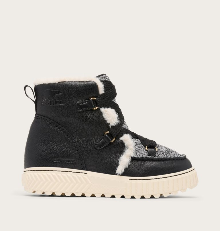 Women's ONA AVE ALPINE Waterproof Winter Boots, Color: Black, Chalk, image 1