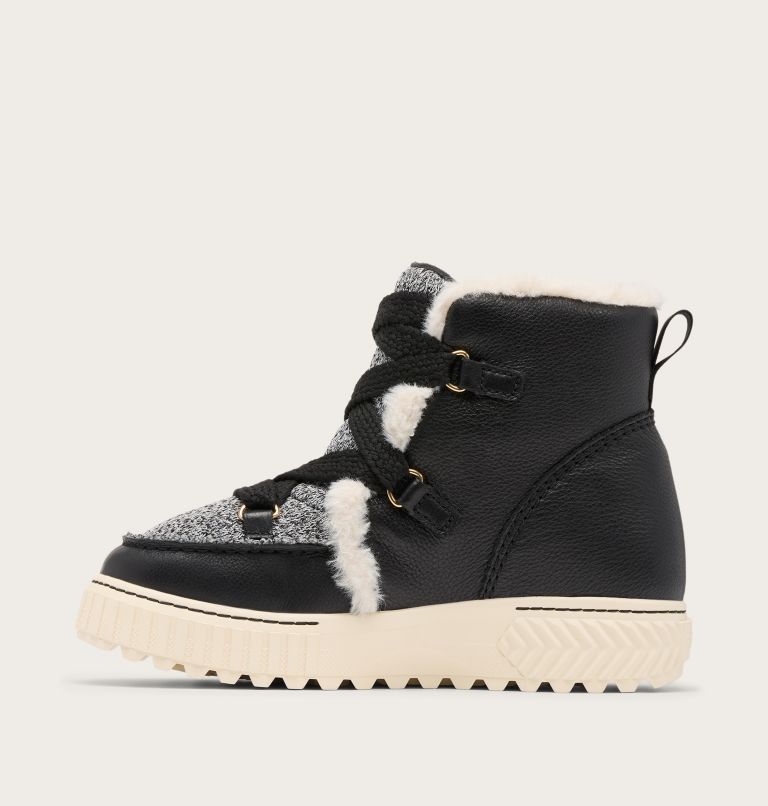Women's ONA AVE ALPINE Waterproof Winter Boots, Color: Black, Chalk, image 4