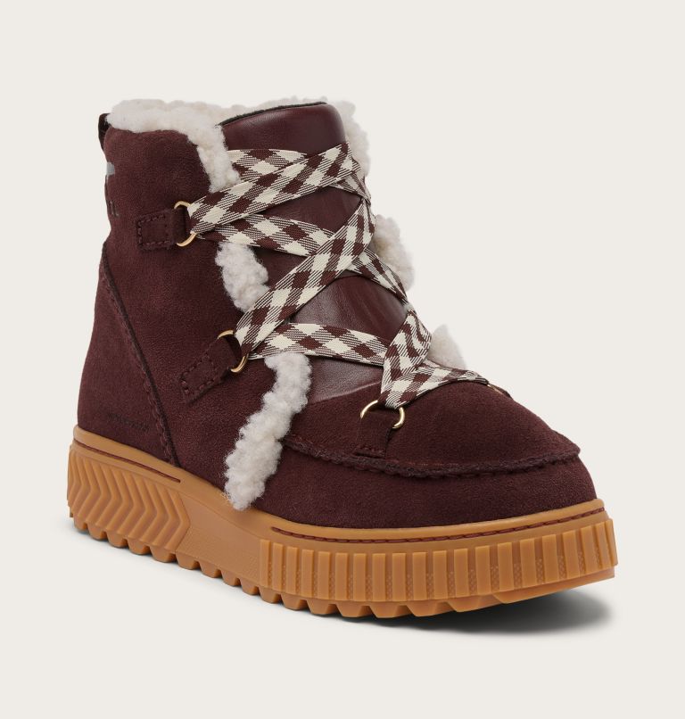 Women's ONA AVE ALPINE Waterproof Winter Boots, Color: Redwood, Gum 2, image 6