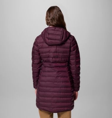 Women's Lake 22 II Down Long Hooded Jacket, Color: Moonvista, image 3