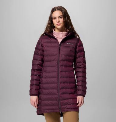 Women's Lake 22 II Down Long Hooded Jacket, Color: Moonvista, image 1