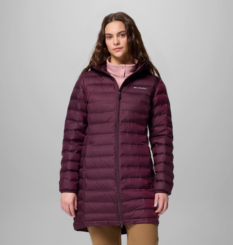 Women's Lake 22 II Down Long Hooded Jacket, Color: Moonvista, image 1