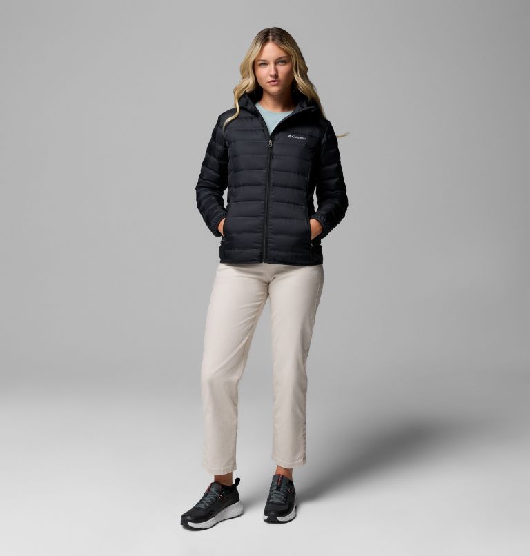 Women's Lake 22 II Down Hooded Jacket, Color: Black, image 2