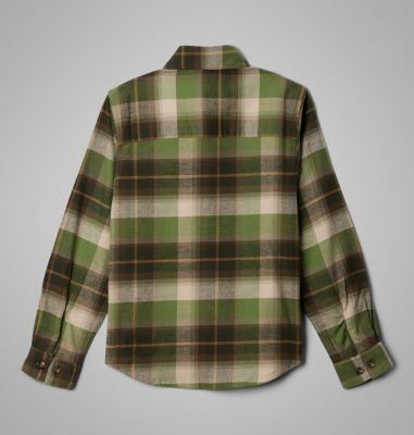 Chemise à manches longues en flanelle Cornell Woods pour garçons, Color: Stone Green Multi Tartan, image 2