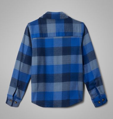 Chemise à manches longues en flanelle Cornell Woods pour garçons, Color: Collegiate Navy Ombre Buffalo, image 8