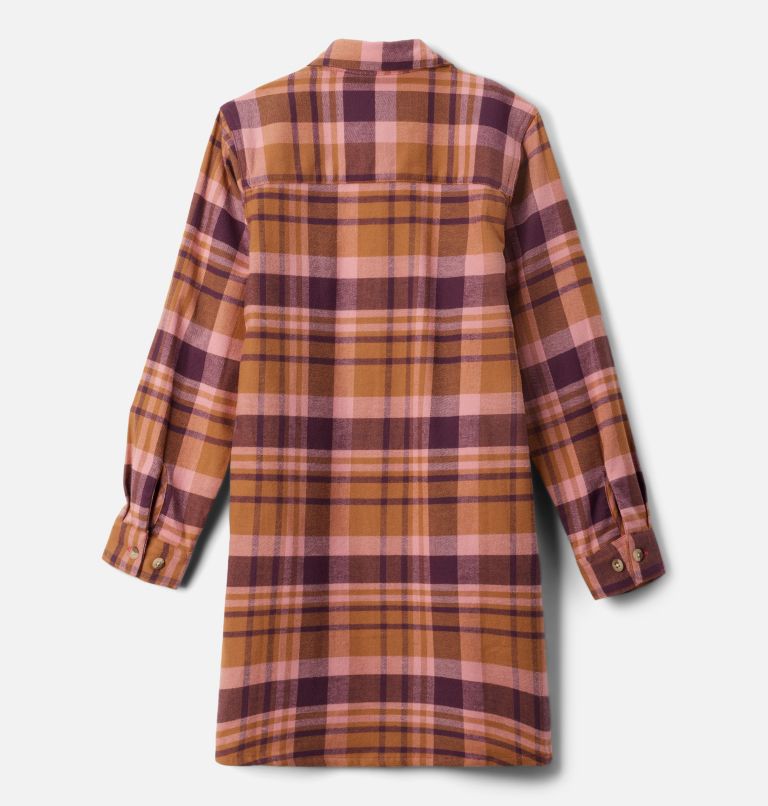 Robe à manches longues en flanelle Calico Basin pour filles, Color: Moonvista Multi Plaid, image 2