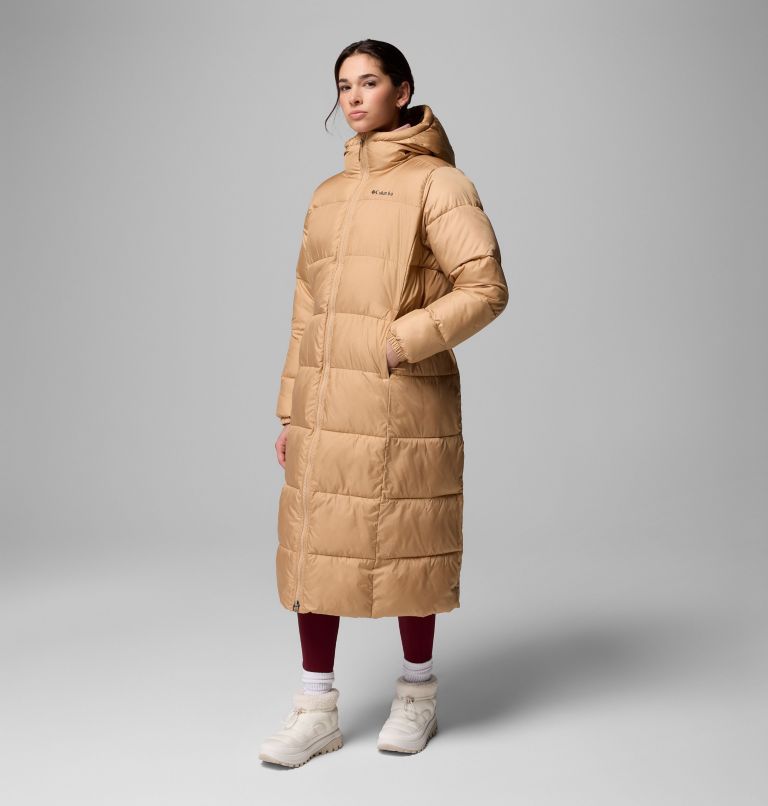 Women's Puffect II Long Jacket, Color: Canoe, image 4