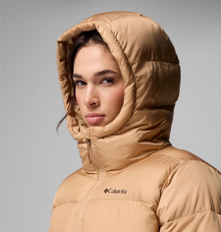 Women's Puffect II Long Jacket, Color: Canoe, image 8