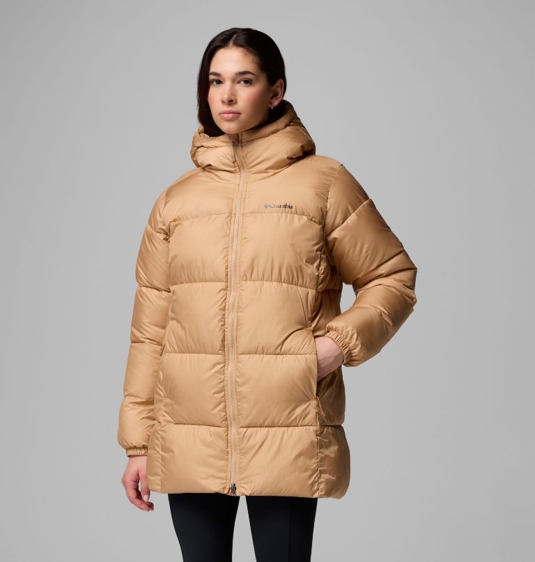 Women's Puffect II Hooded Mid Puffer Jacket, Color: Canoe, image 4
