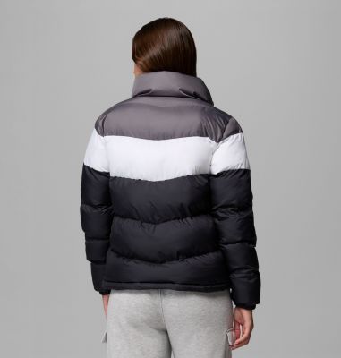 Women's Puffect II Colourblock Puffer Jacket, Color: Black, White, City Grey, image 18