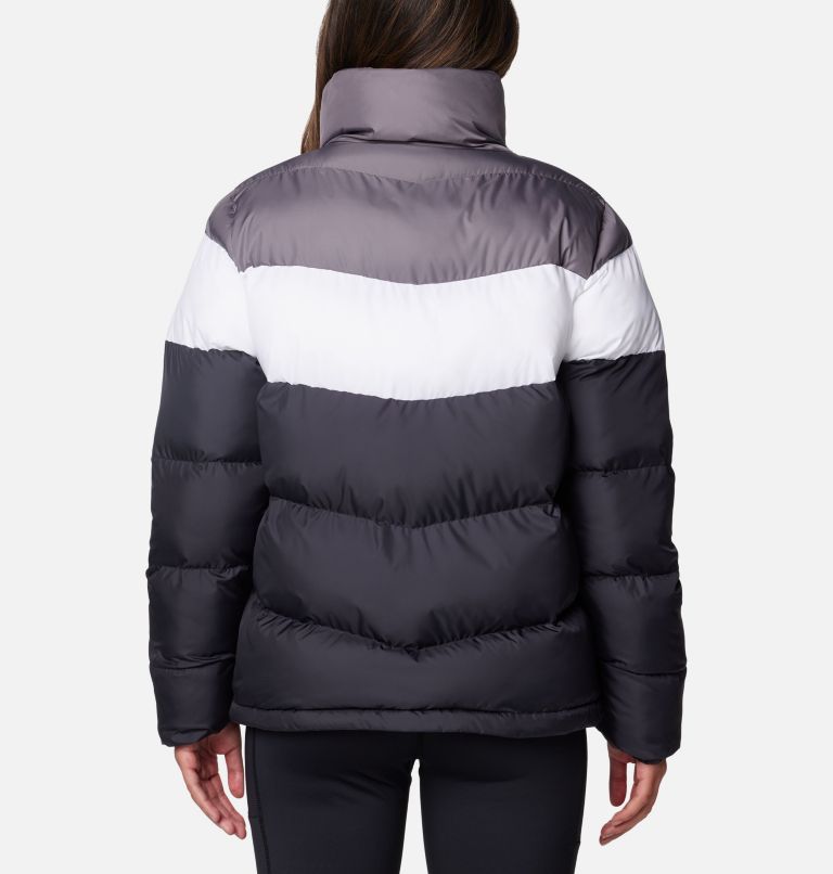 Chaqueta acolchada con bloques de color Puffect II para mujer, Color: Black, White, City Grey, image 2