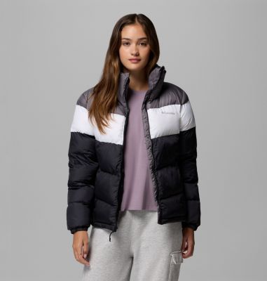 Women's Puffect II Colourblock Puffer Jacket, Color: Black, White, City Grey, image 17