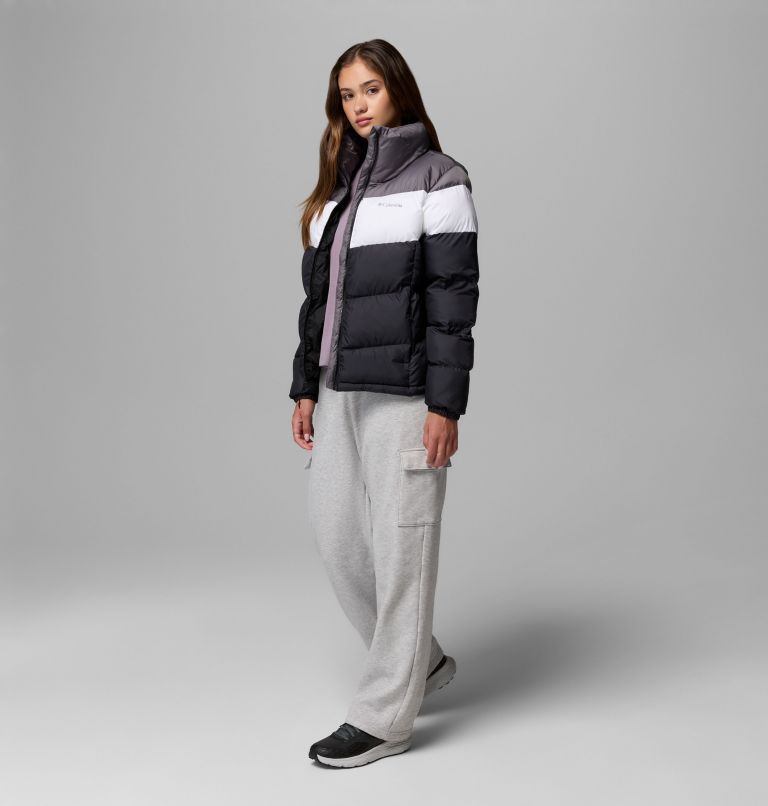 Women's Puffect II Colourblock Puffer Jacket, Color: Black, White, City Grey, image 2