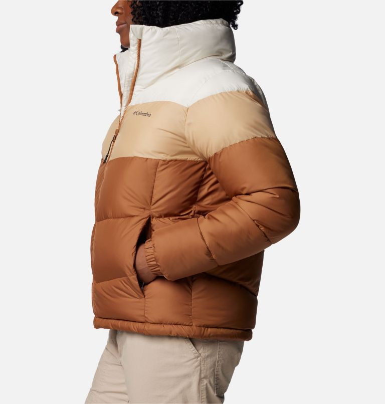 Puffect II Colourblock Puffer-Jacke für Frauen, Color: Camel Brown, Canoe, Chalk, image 3