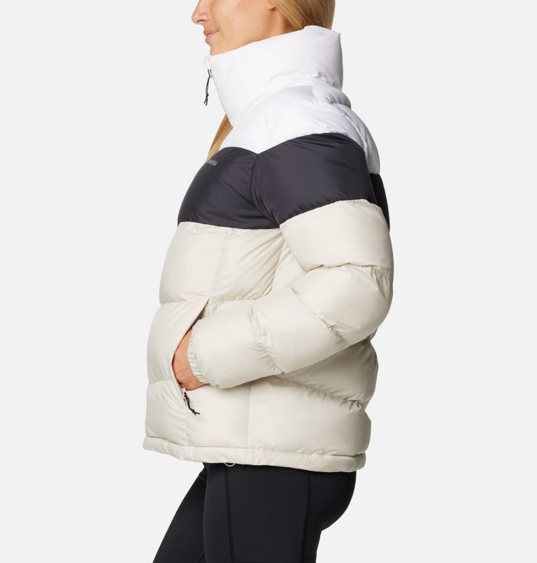 Puffect II Colourblock Puffer-Jacke für Frauen, Color: Dark Stone, Black, White, image 3