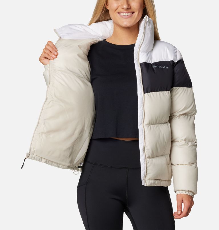 Puffect II Colourblock Puffer-Jacke für Frauen, Color: Dark Stone, Black, White, image 5