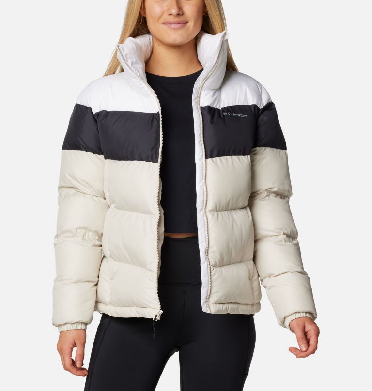 Puffect II Colourblock Puffer-Jacke für Frauen, Color: Dark Stone, Black, White, image 7