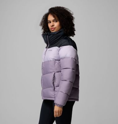 Women's Puffect II Colourblock Puffer Jacket, Color: Shale Purple, Lavender Pearl, Black, image 12