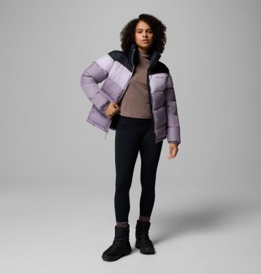 Women's Puffect II Colourblock Puffer Jacket, Color: Shale Purple, Lavender Pearl, Black, image 10