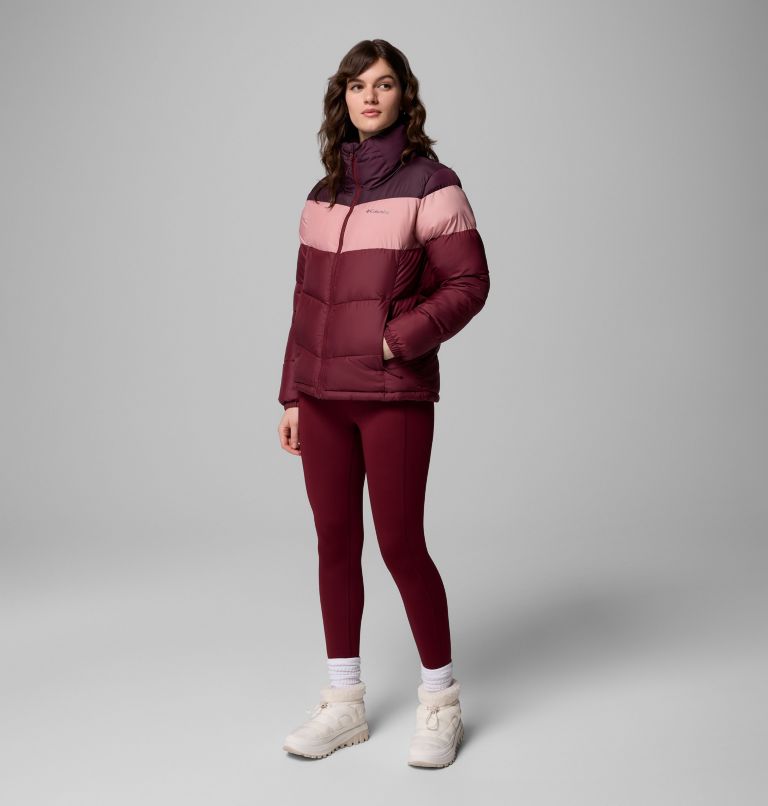 Doudoune Color Block Puffect II Femme, Color: Rich Wine, Eraser Pink, Moonvista, image 2