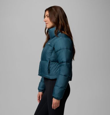 Women's Puffect II Cropped Puffer Jacket, Color: Everblue, image 8