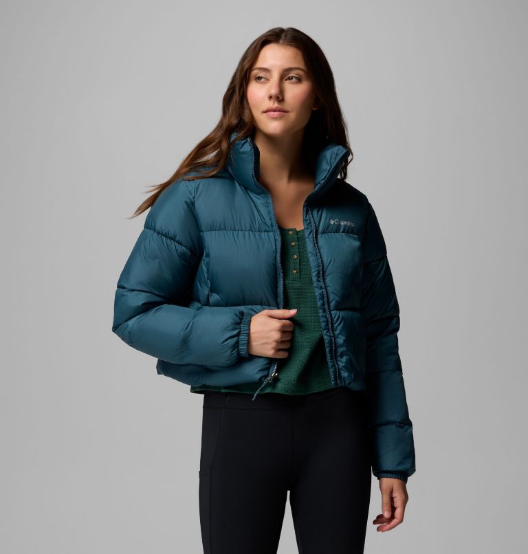 Puffect II gecroppte Puffer-Jacke für Frauen, Color: Everblue, image 5