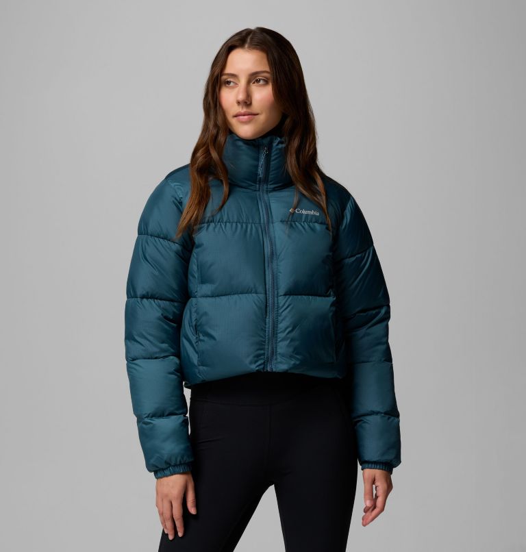 Puffect II gecroppte Puffer-Jacke für Frauen, Color: Everblue, image 1