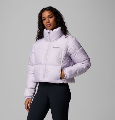 Women's Puffect II Cropped Puffer Jacket, Color: Lavender Pearl, image 12