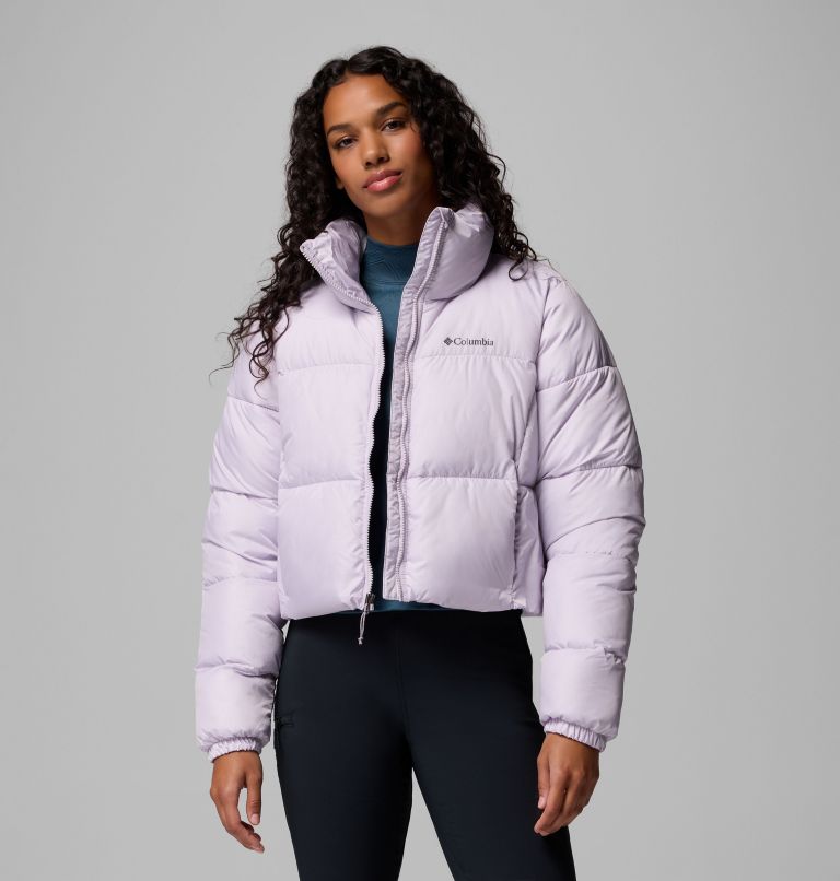 Puffect II gecroppte Puffer-Jacke für Frauen, Color: Lavender Pearl, image 5