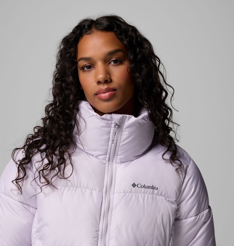 Puffect II gecroppte Puffer-Jacke für Frauen, Color: Lavender Pearl, image 6
