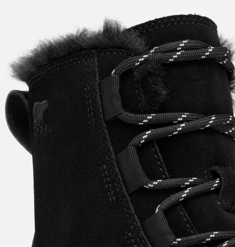 Youth SOREL EXPLORER III LACE Waterproof Snow Boots, Color: Black, Sea Salt, image 8