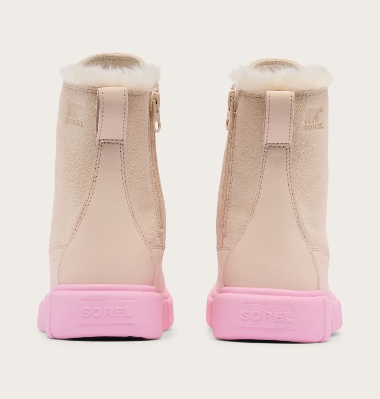 SOREL EXPLORER III Youth Waterproof Boot, Color: Pearlescent, Pink Flare, image 2